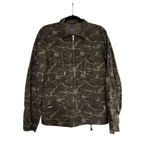 GAP Women's Camouflage Military Jacket Green Size M
